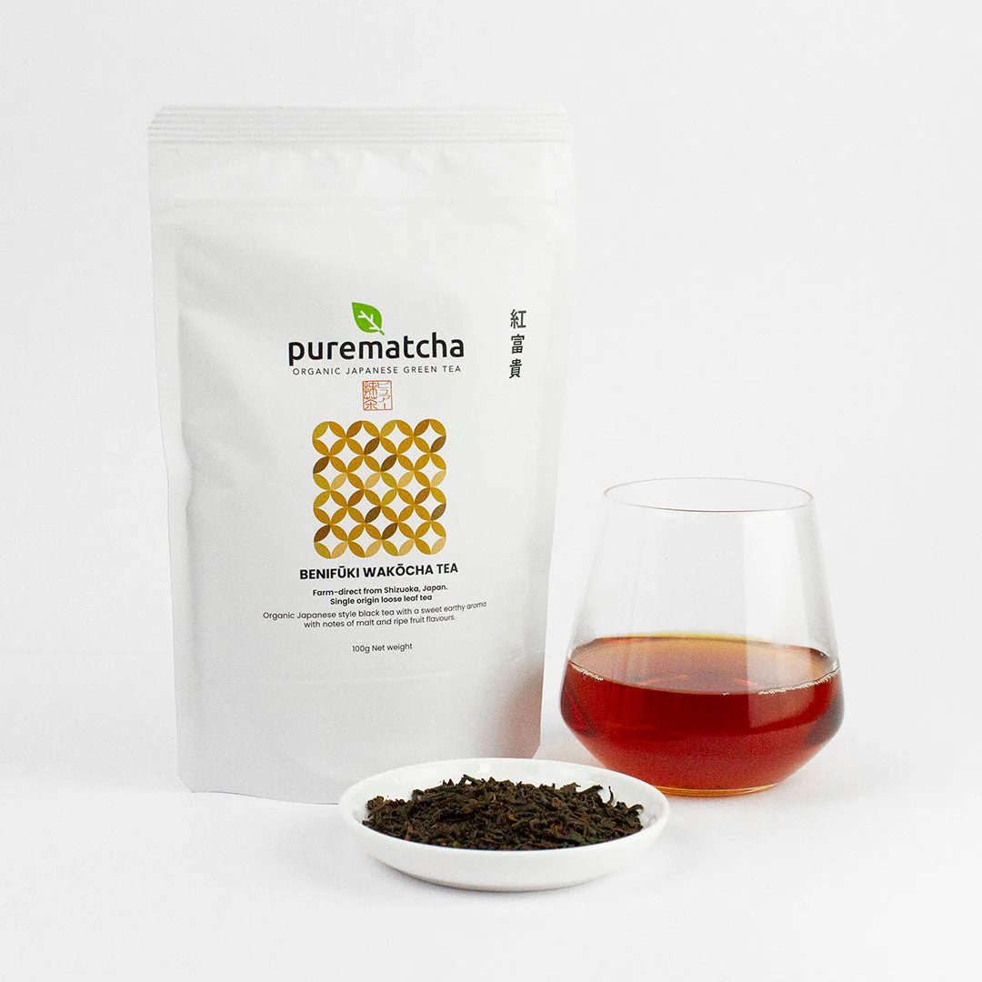 100g BENIFUUKI WAKOUCHA Loose Leaf (Organic Japanese Black Tea) - Image 5