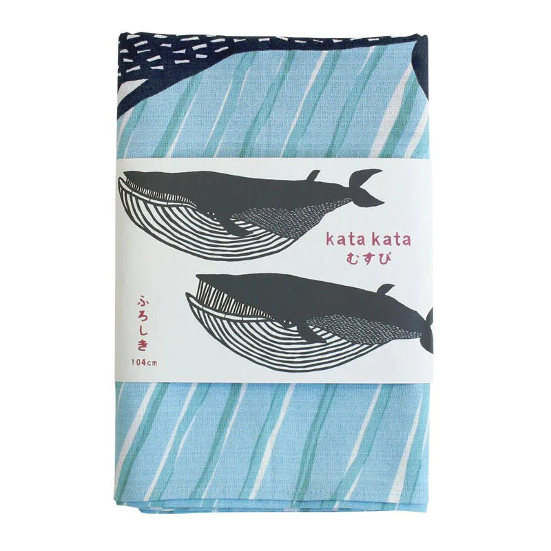 104 KATA KATA Furoshiki Whale Blue - Image 3
