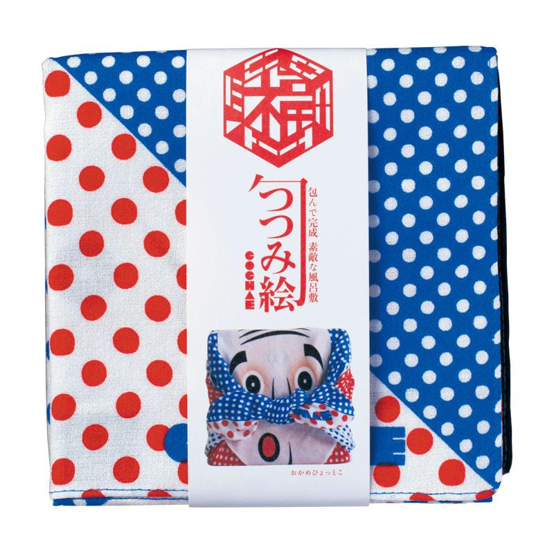 50 COCHAE Okame and Hyottoko Furoshiki - Image 2