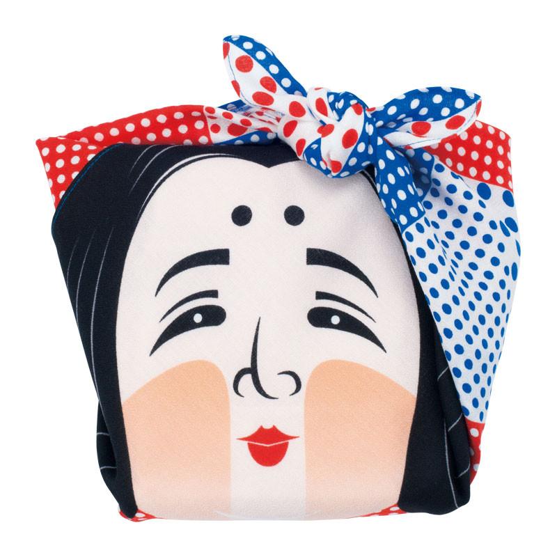 50 COCHAE Okame and Hyottoko Furoshiki - Image 4
