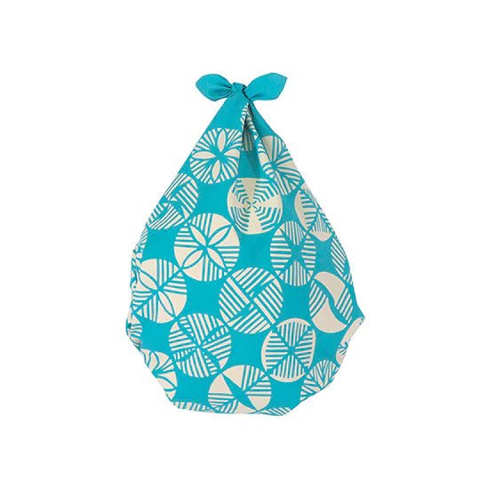 70 Isa Monyo Water-Repellent Pine Turquoise Furoshiki Wrapping Cloth - Image 3
