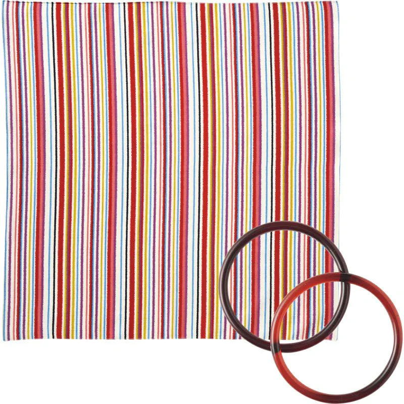70 Modern-girl Stripe with Furoshiki Bag Rings - Image 2
