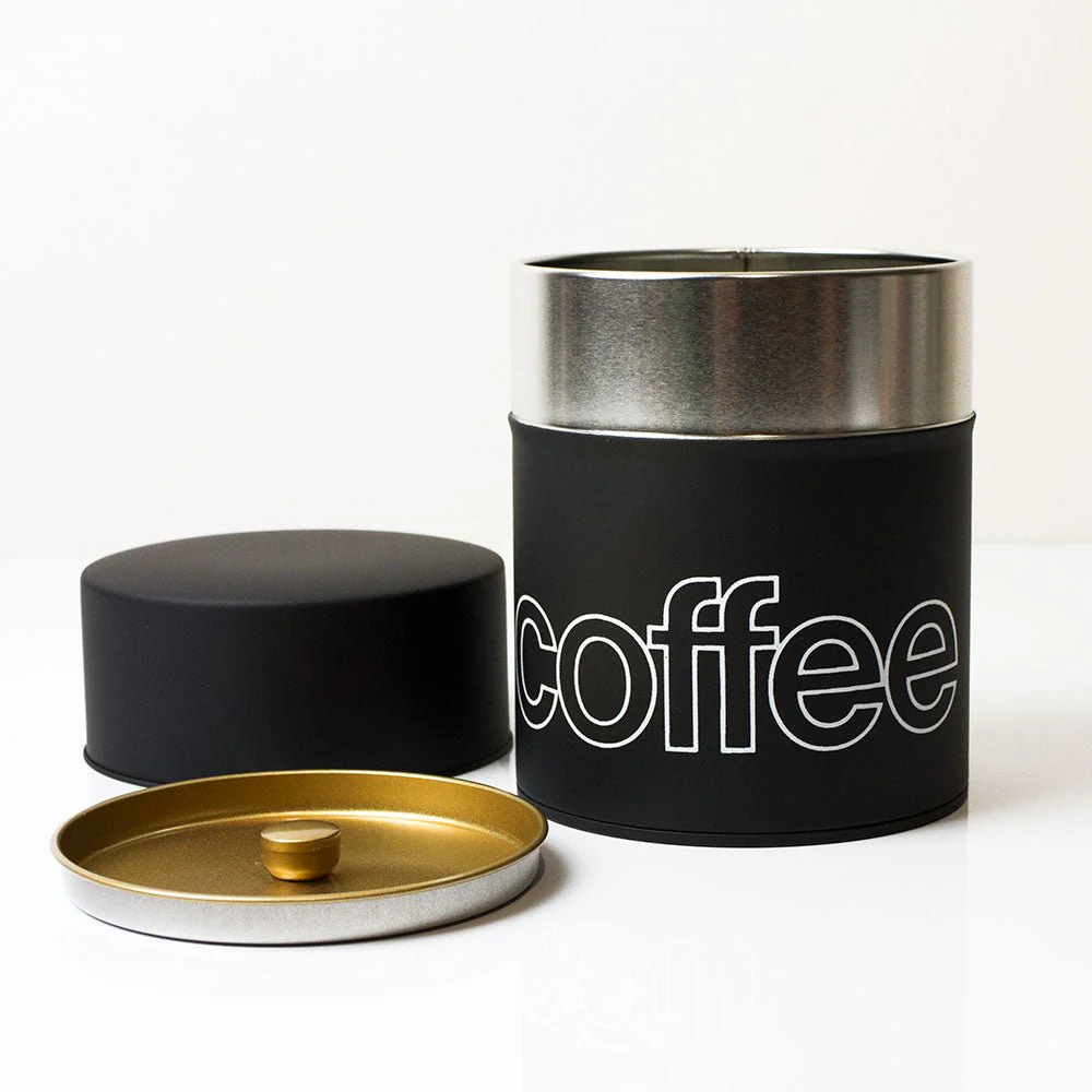 Airtight Coffee Canister 375g (Matte Black) - Image 4