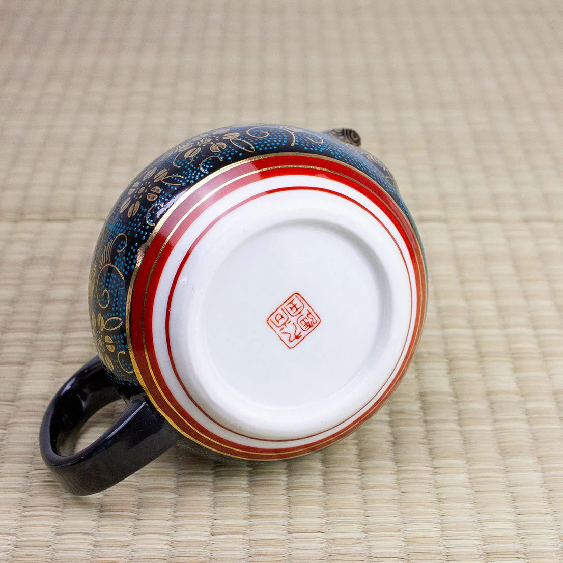 Aochibu Gold-Leaf Kutani Japanese Teapot (360ml) - Image 7