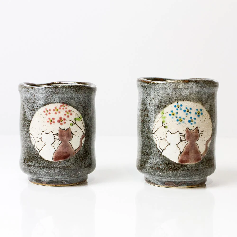 Atelier Yu Cats In Sunny Spot Japanese Tea Cups - Image 6