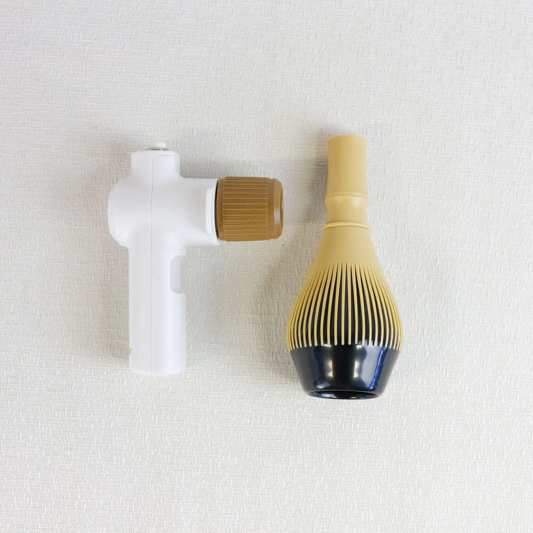 CHARAKU Battery Matcha Whisk Set - Made in Japan - Image 3