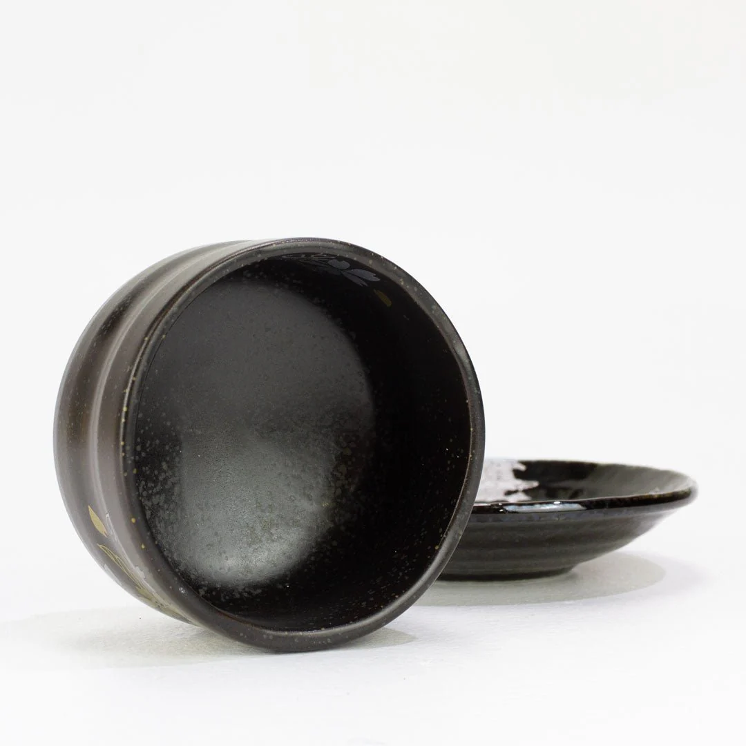 Cherry Blossom Tea Bowl and Saucer Set - Image 3