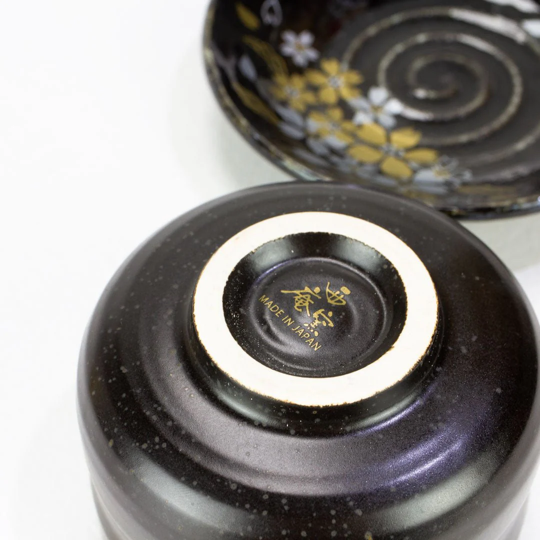 Cherry Blossom Tea Bowl and Saucer Set - Image 4