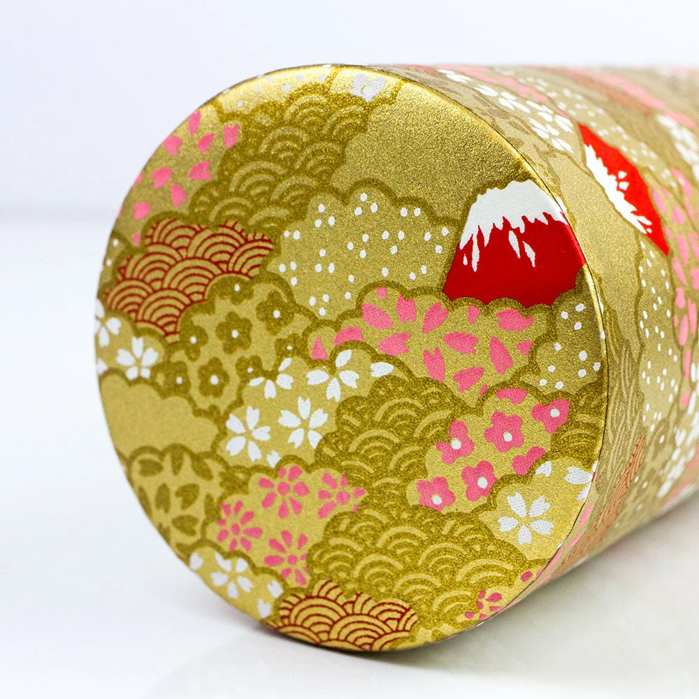 FUJI AOMI Japanese Washi Tea Canister - Image 3