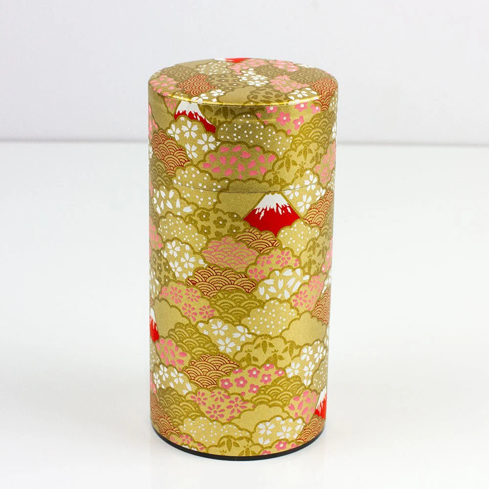 FUJI AOMI Japanese Washi Tea Canister - Image 8