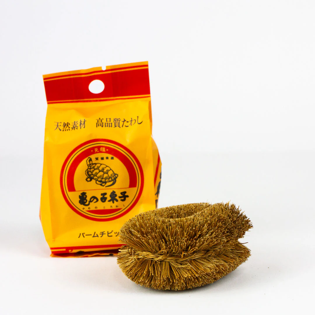 Kamenoko Tawashi Natural Palm Turtle Brush - Image 6