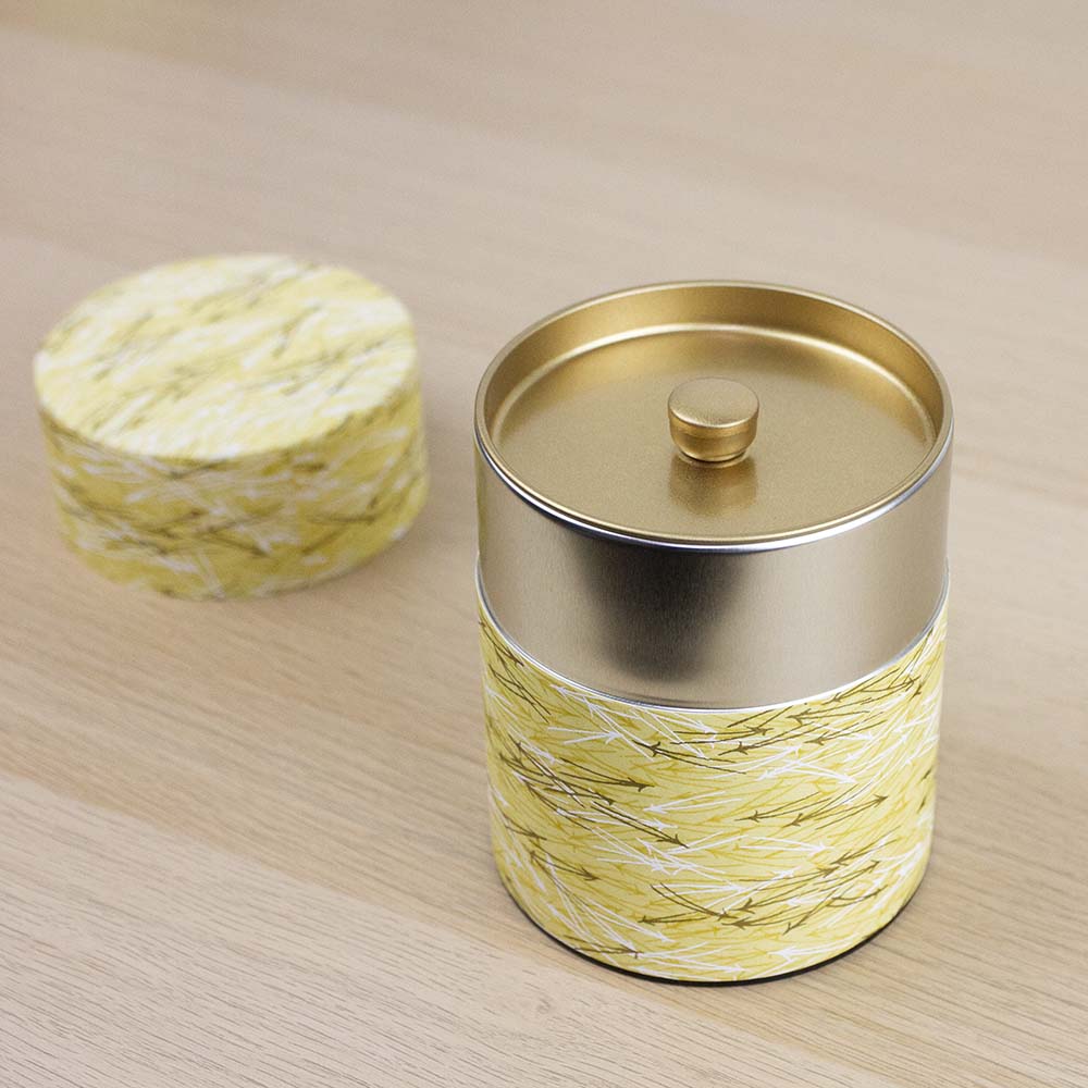 KIIRO 200g Washi Wrapped Tea Canister (Wide) - Image 3