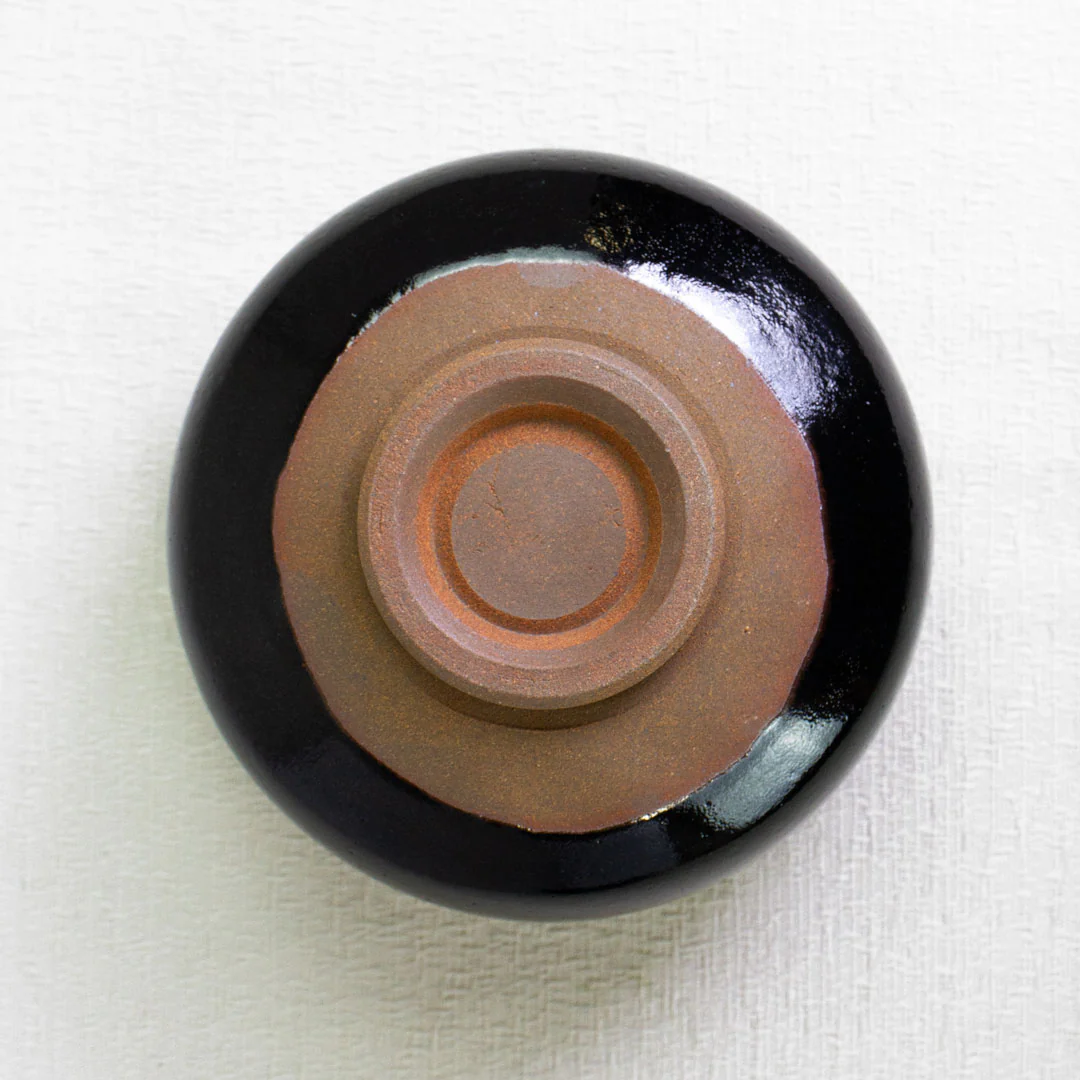 KINTSUGI Black Gold Leaf Matcha Tea Bowl Chawan (500ml) - Image 4
