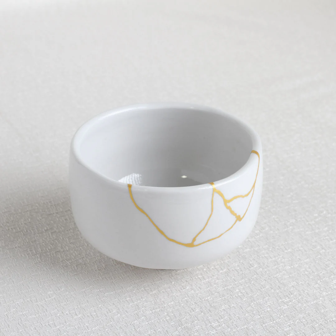 KINTSUGI White Matcha Tea Bowl Chawan (500ml) - Image 2