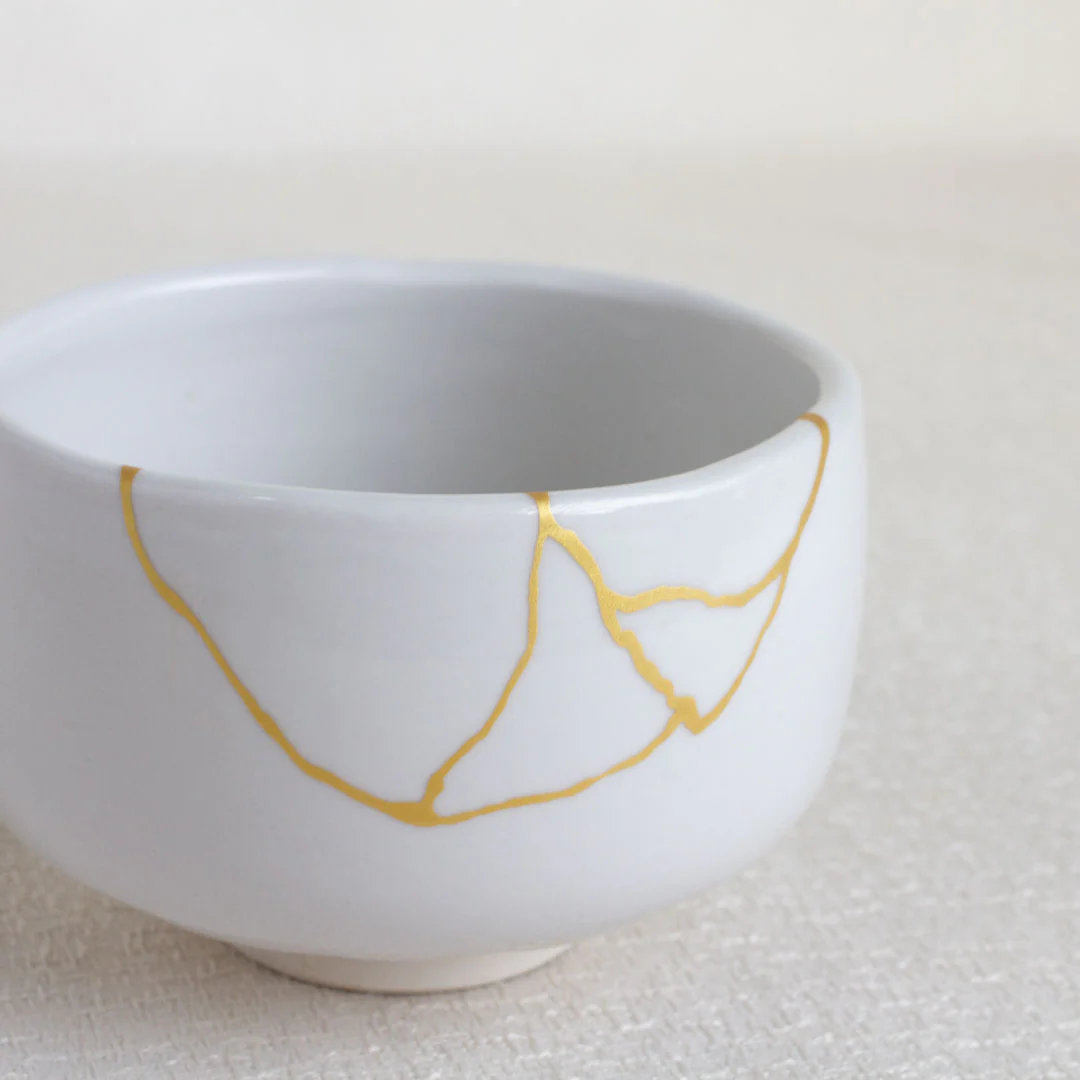 KINTSUGI White Matcha Tea Bowl Chawan (500ml) - Image 6