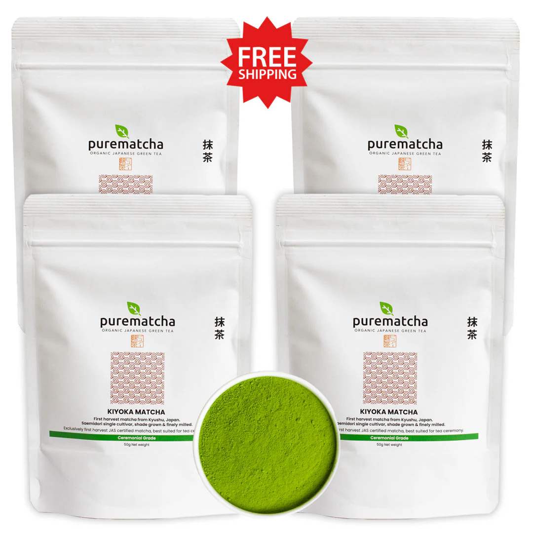 KIYOKA Saemidori Organic Ceremonial Matcha Powder - Image 11