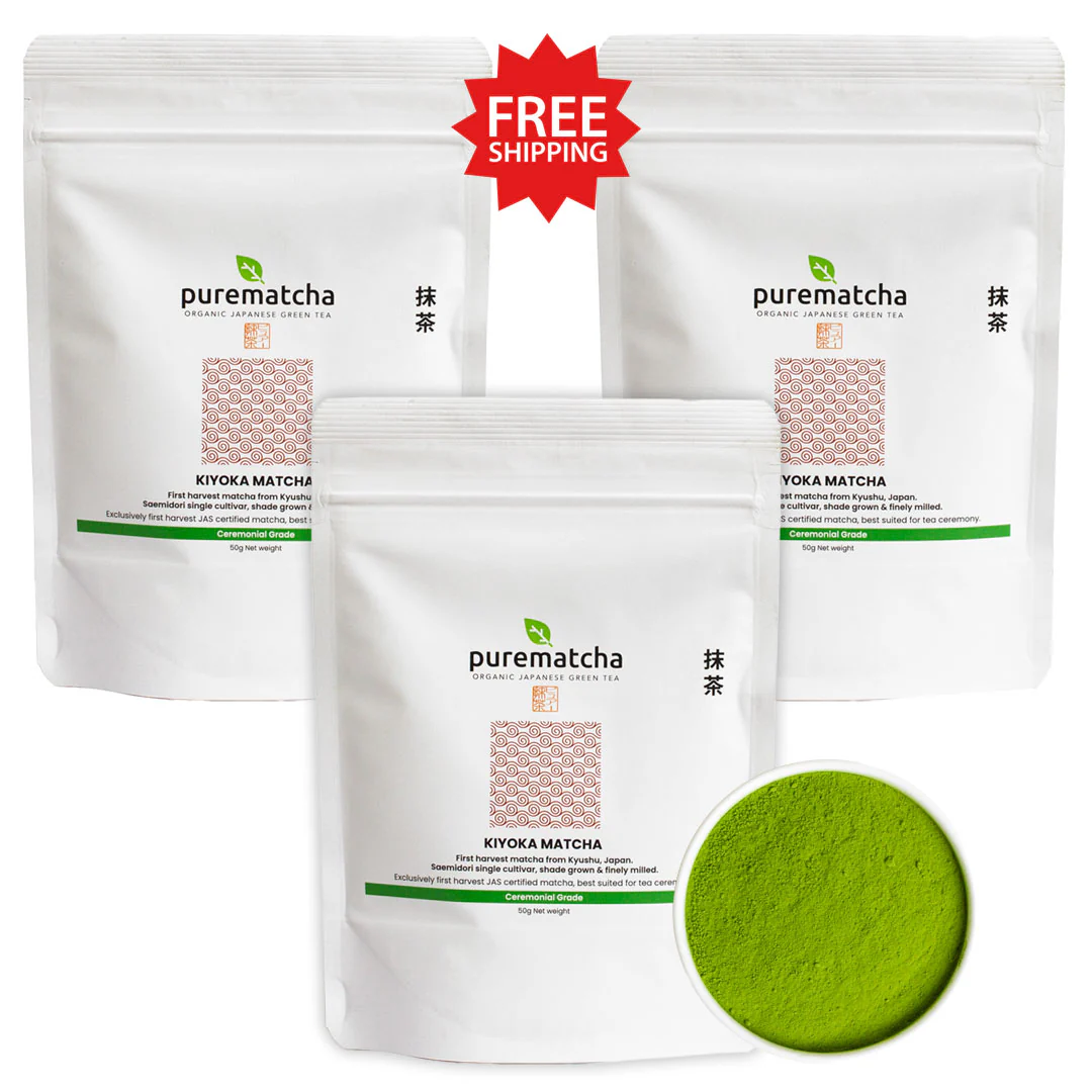 KIYOKA Saemidori Organic Ceremonial Matcha Powder - Image 3