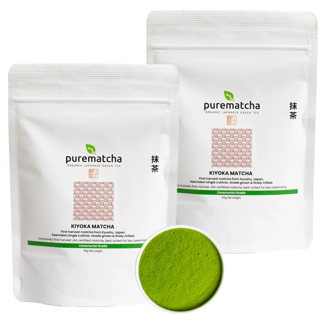KIYOKA Saemidori Organic Ceremonial Matcha Powder - Image 8