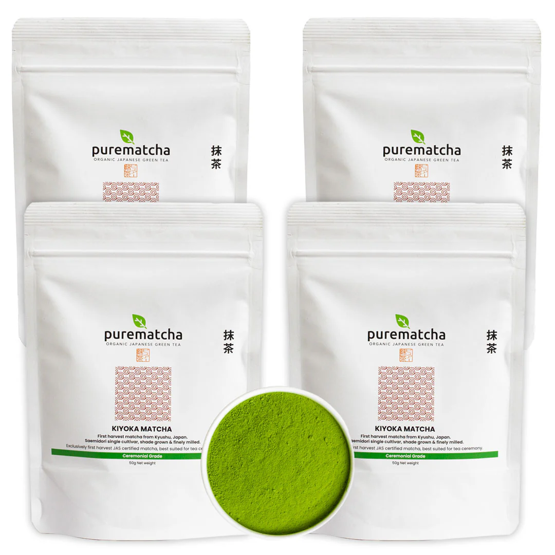 KIYOKA Saemidori Organic Ceremonial Matcha Powder - Image 9