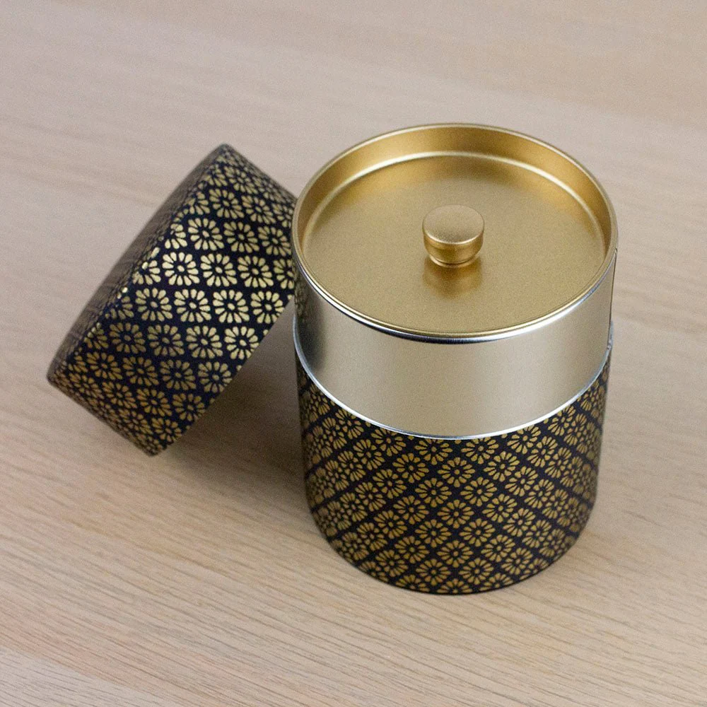 KURAI 200g Japanese Washi Tea Canister (Wide) - Image 3