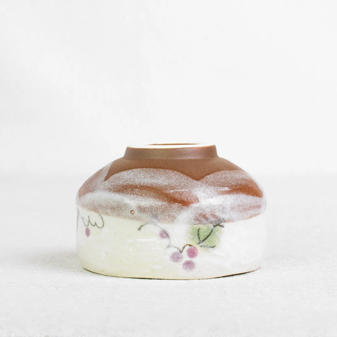 KYOHO Grape Blossom Mini Japanese Matcha Bowl (250ml) - Image 4