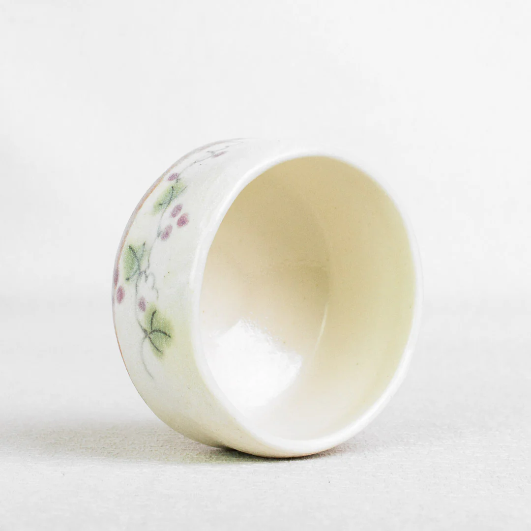 KYOHO Grape Blossom Mini Japanese Matcha Bowl (250ml) - Image 5