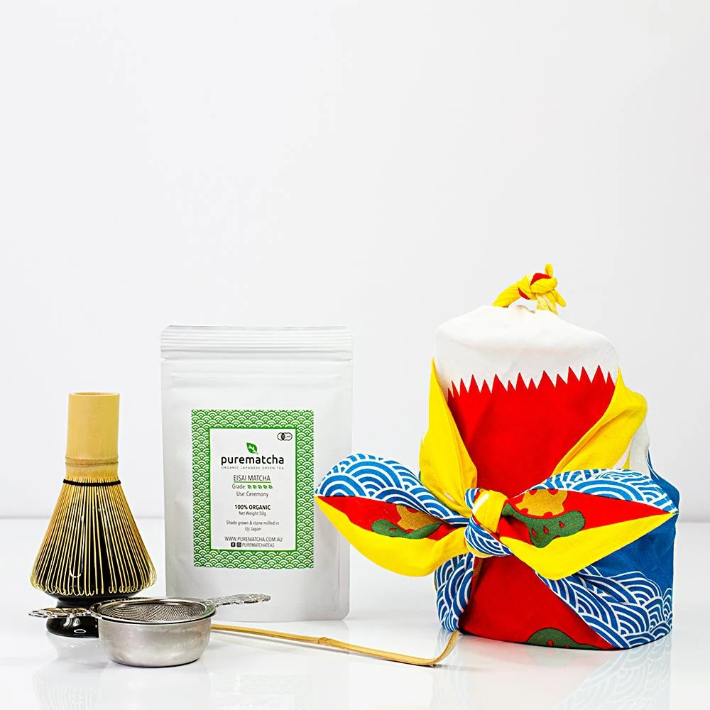 Matcha Whisk Set Furoshiki Gift Bundle