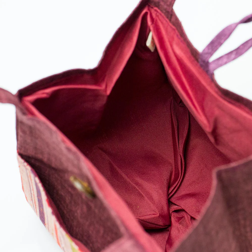 Mini Tote Bag with Stripes (Enshu Cotton) - Image 13