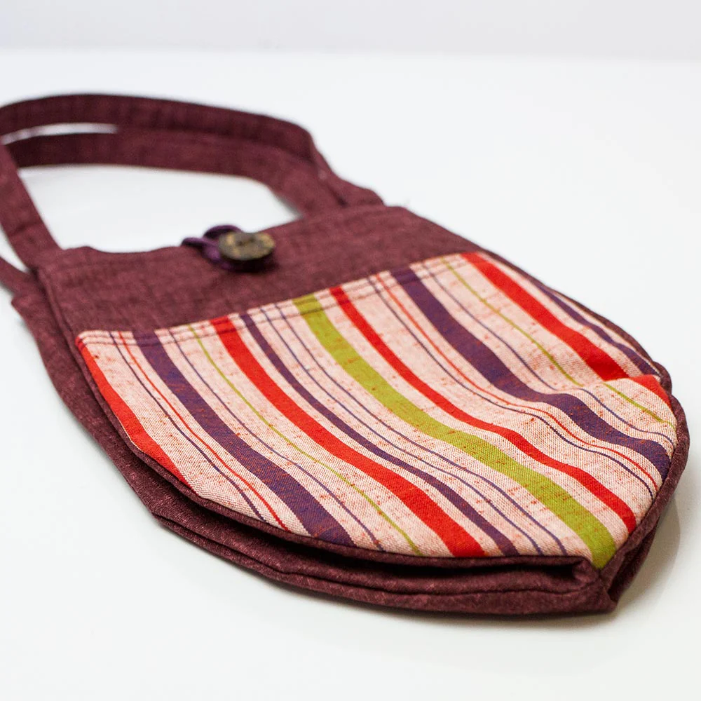 Mini Tote Bag with Stripes (Enshu Cotton) - Image 14