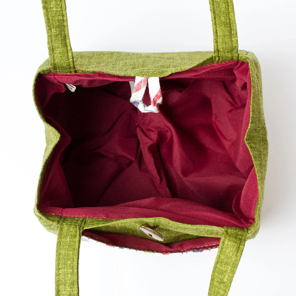 Mini Tote Bag with Stripes (Enshu Cotton) - Image 7