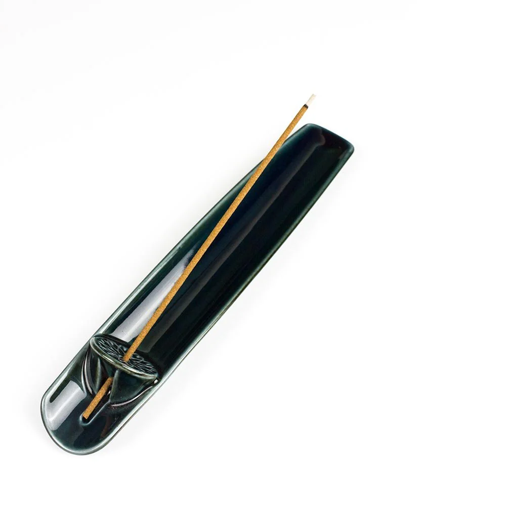 ASUMI Navy Ceramic Japanese Incense Holder (Minoware) - Image 7