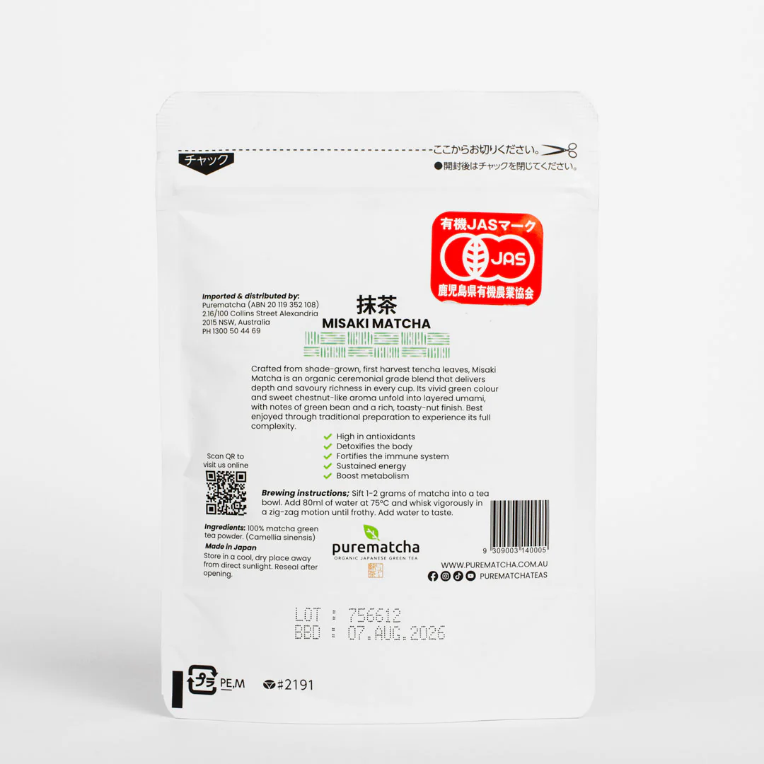MISAKI Organic Ceremonial Matcha Powder - Image 6