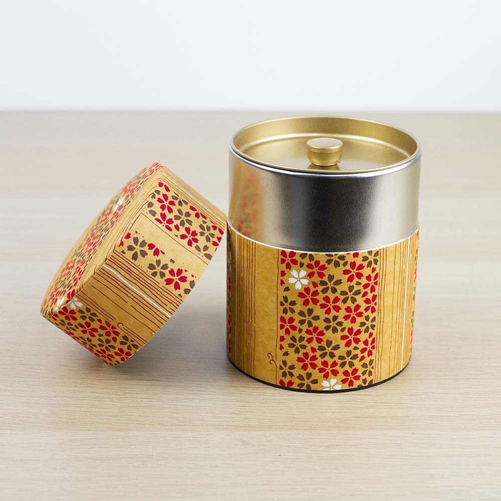MOKUZAI 200g Washi Wrapped Tea Canister (Wide) - Image 8