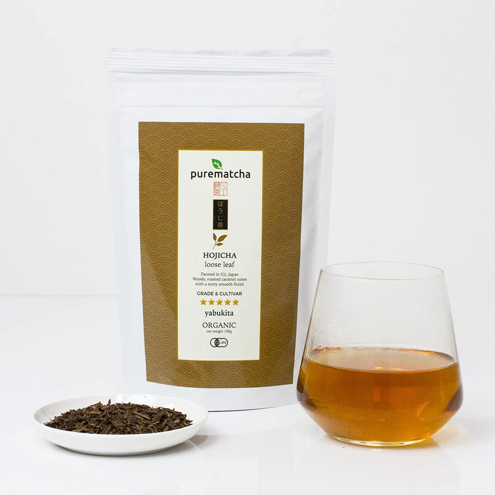 100g ORGANIC HOJICHA Roasted Green Tea - Image 3