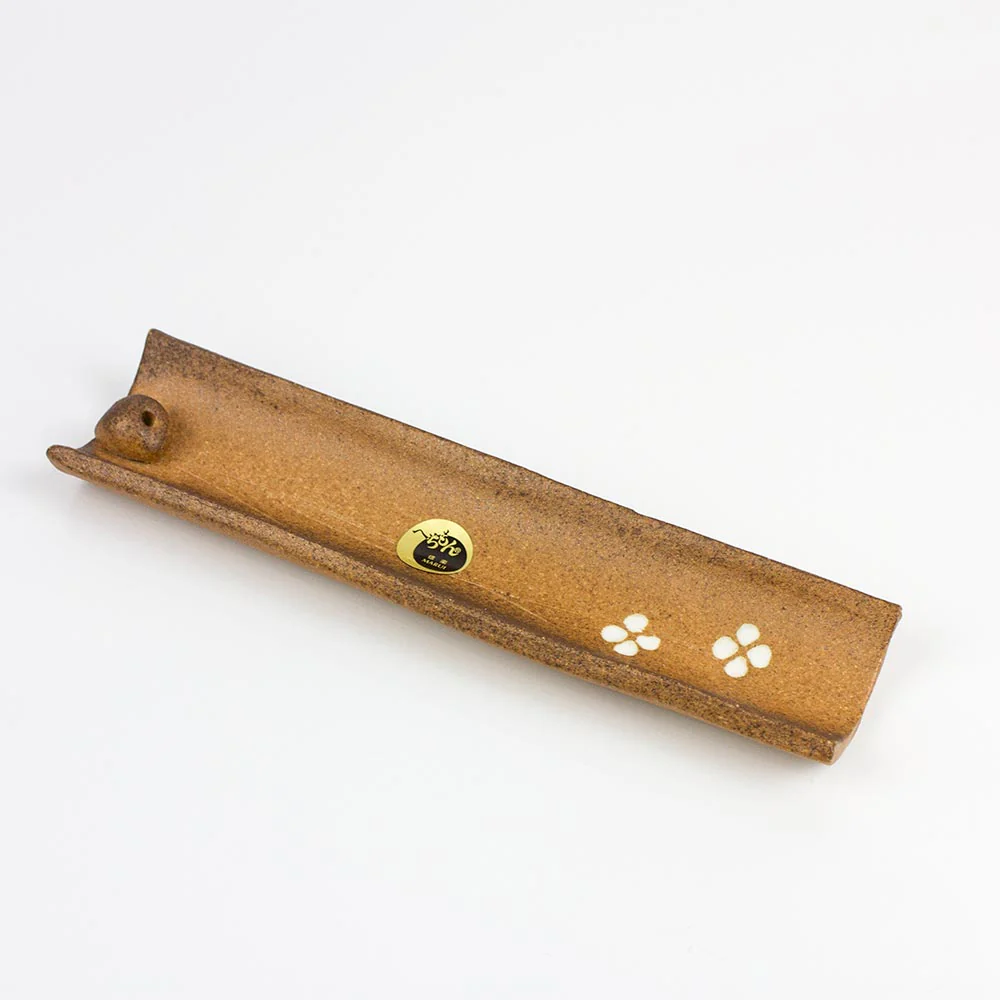 SHIGARAKI Cherry Blossom Japanese Ceramic Incense Holder - Image 7