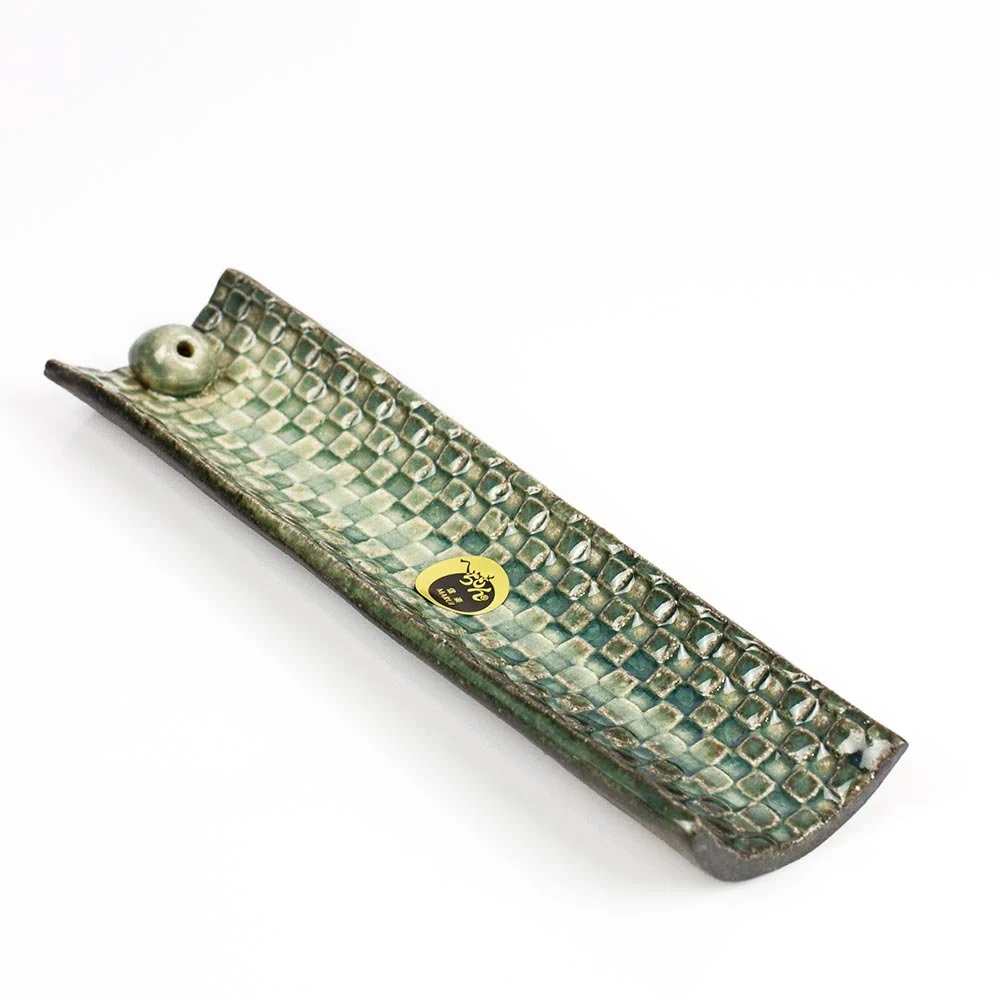 SHIGARAKI Mosaic Japanese Ceramic Incense Holder - Image 3