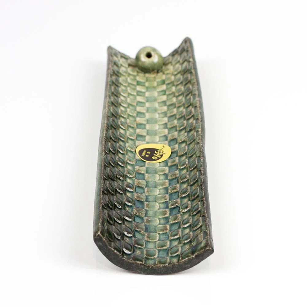 SHIGARAKI Mosaic Japanese Ceramic Incense Holder - Image 4