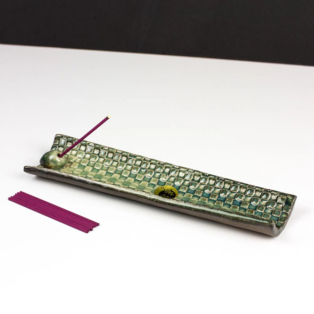 SHIGARAKI Mosaic Japanese Ceramic Incense Holder - Image 7