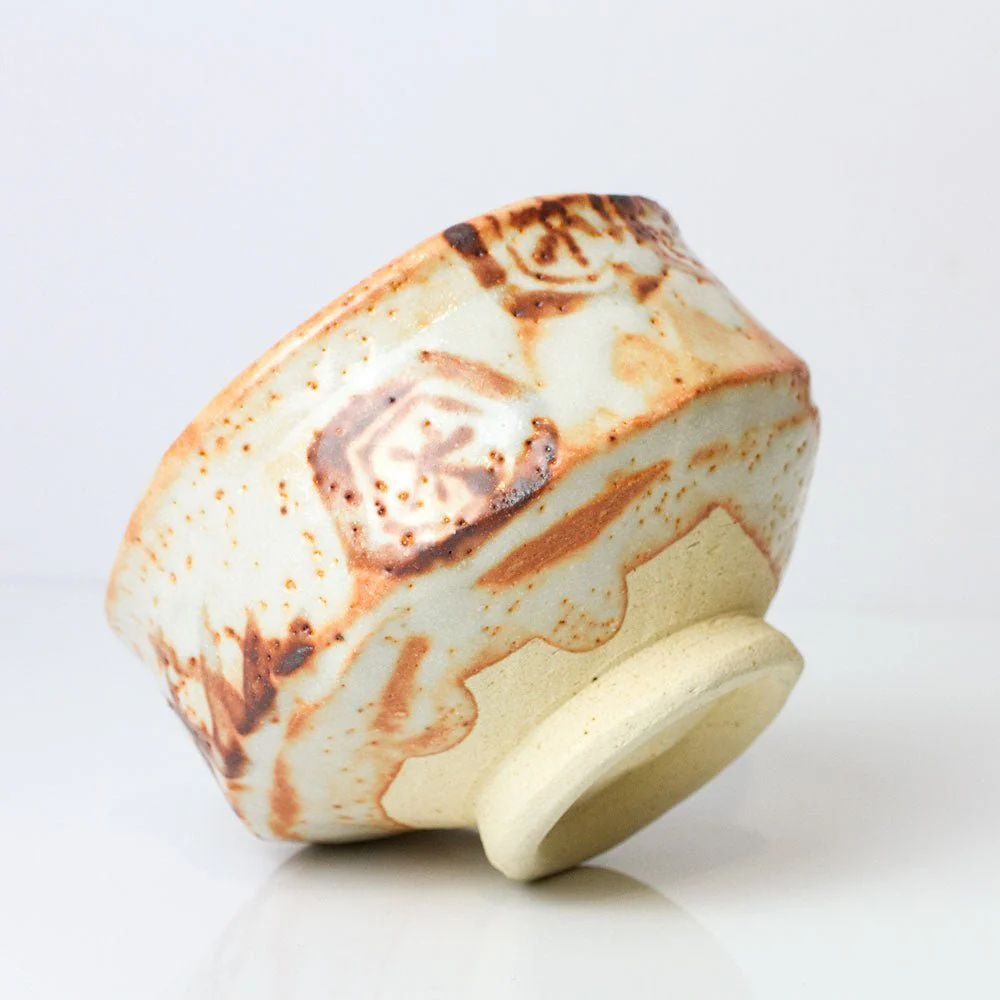 Shino-Yaki Matcha Tea Bowl Masayama Kiln - Image 5