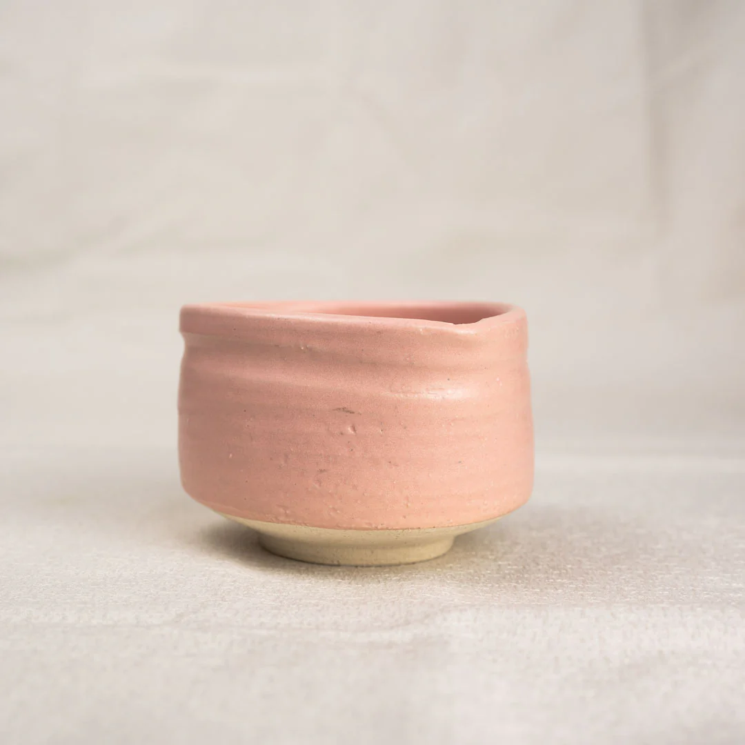WATA KASHI Pink Matcha Tea Bowl Spout (400ml)