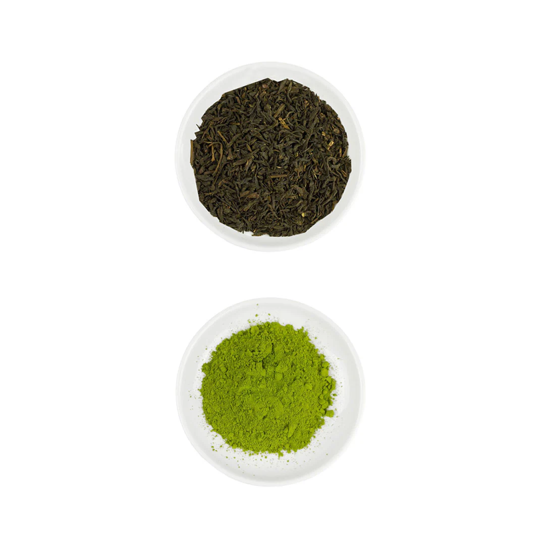 Yamabuki Leaf Tea and Genmaicha Matcha Samples